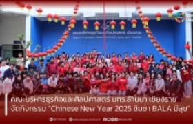 รูปภาพ : คณะบริหารธุรกิจและศิลปศาสตร์ มทร.ล้านนา เชียงราย จัดกิจกรรม “Chinese New Year 2025 ชิมชา BALA มีสุข”