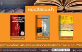 รูปภาพ : หนังสือคณะศิลปกรรมและสถาปัตยกรรมศาสตร์ หอสมุด สวส. มทร.ล้านนา
