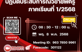 รูปภาพ : การปฐมนิเทศก่อนออกฝึกสอน เทอม 1/2568 หลักสูตรครุศาสตร์อุตสาหกรรมบัณฑิต มทร.ล้านนา พิษณุโลก