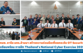 รูปภาพ : สกมช. หารือ มทร.ล้านนา สร้างความร่วมมือเพื่อยกระดับ OT Security ให้กับประเทศไทย เตรียมพร้อม การฝึก Thailand’s National Cyber Exercise 2025 ณ มหาวิทยาลัยเทคโนโลยีราชมงคลล้านนา
