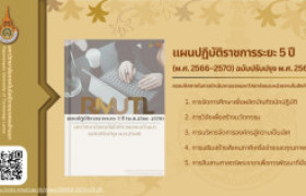 รูปภาพ : แผนปฏิบัติราชการระยะ 5 ปี (พ.ศ. 2566–2570) ฉบับปรับปรุง พ.ศ. 2568