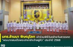 รูปภาพ : มทร.ล้านนา พิษณุโลก เข้าร่วมพิธีวันคล้ายวันสวรรคต พระบาทสมเด็จพระปกเกล้าเจ้าอยู่หัว ประจำปี 2568