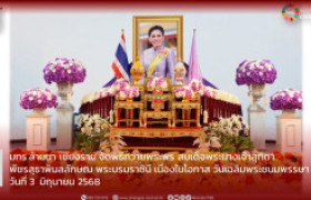 รูปภาพ : มทร.ล้านนา เชียงราย จัดพิธีถวายพระพรชัยมงคล  สมเด็จพระนางเจ้าสุทิดา พัชรสุธาพิมลลักษณ พระบรมราชินี  เนื่องในโอกาสวันเฉลิมพระชนมพรรษา  3 มิถุนายน 2568
