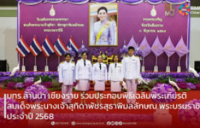รูปภาพ : มทร.ล้านนา เชียงราย ร่วมประกอบพิธีเฉลิมพระเกียรติ สมเด็จพระนางเจ้าสุทิดาพัชรสุธาพิมลลักษณ พระบรมราชินี ประจำปี 2568