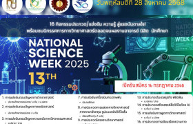 รูปภาพ : เชิญร่วมงาน...สัปดาห์วิทยาศาสตร์แห่งชาติ–ราชมงคลล้านนา น่าน ครั้งที่ 13 ประจำปี 2568
