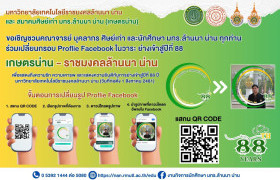 รูปภาพ : เชิญชวนคณาจารย์ บุคลากร ศิษย์เก่า และนักศึกษา มทร.ล้านนา น่าน  ร่วมเปลี่ยนกรอบ Profile Facebook ในวาระย่างเข้าสู่ปีที่ 88 “เกษตรน่าน-ราชมงคลล้านนา น่าน”