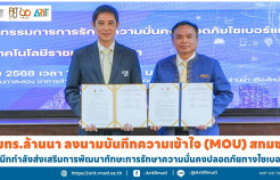 รูปภาพ : มทร.ล้านนา ลงนามบันทึกความเข้าใจ (MOU) สกมช. ผนึกกำลังส่งเสริมการพัฒนาทักษะการรักษาความมั่นคงปลอดภัยทางไซเบอร์ 