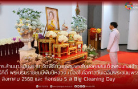 รูปภาพ : มทร.ล้านนา เชียงราย จัดพิธีถวายพระพรชัยมงคลสมเด็จพระนางเจ้าสิริกิติ์ พระบรมราชชนนีพันปีหลวง เนื่องในโอกาสวันเฉลิมพระชนมพรรษา  12 สิงหาคม 2568 และ กิจกรรม 5 ส & Big Cleaning Day