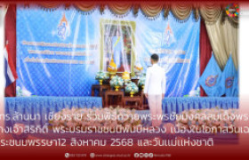 รูปภาพ : มทร.ล้านนา เชียงราย ร่วมพิธีถวายพระพรชัยมงคลสมเด็จพระนางเจ้าสิริกิติ์ พระบรมราชชนนีพันปีหลวง เนื่องในโอกาสวันเฉลิมพระชนมพรรษา   12 สิงหาคม 2568 และวันเเม่เเห่งชาติ