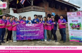 รูปภาพ : มทร.ล้านนา ร่วมธนาคารออมสินภาค 8 ติดตามความก้าวหน้าโครงการแอ่วม่วนรักษ์ฮักบ้านหลวง