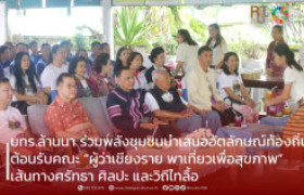 รูปภาพ : มทร.ล้านนา ร่วมพลังชุมชนนำเสนออัตลักษณ์ท้องถิ่น ต้อนรับคณะ “ผู้ว่าเชียงราย พาเที่ยวเพื่อสุขภาพ” เส้นทางศรัทธา ศิลปะ และวิถีไทลื้อ