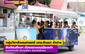 รูปภาพ : กลุ่มวิชาสังคมศาสตร์ มทร.ล้านนา ลำปาง จัดทัศนศึกษานั่งรถรางชมเมืองเก่า ชุมชนท่ามะโอ อำเภอเมือง จังหวัดลำปาง