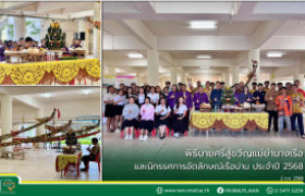 รูปภาพ : พิธีบายศรีสู่ขวัญแม่ย่านางเรือ และนิทรรศการอัตลักษณ์เรือน่าน ประจำปี 2568