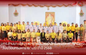รูปภาพ : มทร.ล้านนา เชียงราย จัดพิธีน้อมรำลึกในพระมหกรุณาธิคุณ  “วันนวมินทรมหาราช” ประจำปี 2568