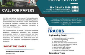 Image : Call for papers for the 13th International Conference on Technical Education (13th ICtechEd)