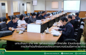 รูปภาพ : มทร.ล้านนา น่าน และ จุฬาลงกรณ์มหาวิทยาลัย ร่วมประชุมหารือการจัดทำบันทึกข้อตกลงโครงการความร่วมมือทางวิชาการ