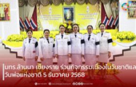 รูปภาพ : มทร.ล้านนา เชียงราย เข้าร่วมกิจกรรมเนื่องในวันคล้ายวันพระราชสมภพพระบาทสมเด็จพระบรมชนกาธิเบศร มหาภูมิพลอดุลยเดชมหาราช บรมนาถบพิตร วันชาติ และ วันพ่อแห่งชาติ 5 ธันวาคม 2568