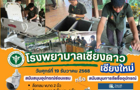 รูปภาพ : หลักสูตรเตรียมวิศวะฯ มทร.ล้านนา เปิดรับบริจาคอุปกรณ์ซ่อมแซม เพื่อสนับสนุนภารกิจดูแลผู้ป่วยของโรงพยาบาลเชียงดาว