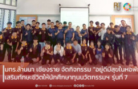 รูปภาพ : มทร.ล้านนา เชียงราย จัดกิจกรรม “อยู่ดีมีสุขในหอพัก” เสริมทักษะชีวิตให้นักศึกษาทุนนวัตกรรมฯ รุ่นที่ 7