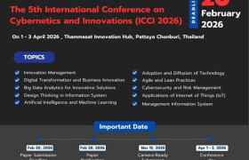 รูปภาพ : ขอเชิญส่งผลงานวิชาการงานประชุมวิชาการระดับนานาชาติ  ICCI 2026 หัวข้อ International Workshop on Innovation Management
