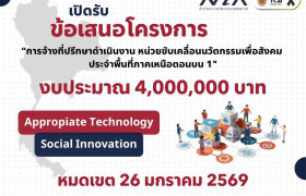 รูปภาพ : NIA เชิญชวนยื่นข้อเสนอโครงการจ้างที่ปรึกษา “หน่วยขับเคลื่อนนวัตกรรมเพื่อสังคม” พื้นที่ภาคเหนือตอนบน 1 ประจำปี 2569