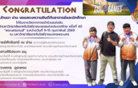 รูปภาพ : อาจารย์และนักศึกษา มทร.ล้านนา น่าน รับรางวัลจากการเข้าร่วมแข่งขัน กีฬามหาวิทยาลัยเทคโนโลยีราชมงคลแห่งประเทศไทย ครั้งที่ 40 “พระนครเกมส์”