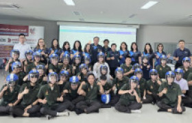 รูปภาพ : เตรียมวิศวะ มทร.ล้านนา ร่วมโรตารี จัดอบรม “Safe Road Save Lives” มอบหมวกกันน็อคให้นักศึกษา