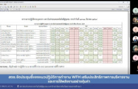 รูปภาพ : สถช.จัดประชุมชี้แจงแนวปฏิบัติการทำงาน WFH เสริมประสิทธิภาพการบริหารงานและการใช้พลังงานอย่างคุ้มค่า