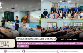 รูปภาพ : สวก.มทร.ล้านนา ร่วมพัฒนาศักยภาพการผลิตและการตลาดสินค้าชุมชนตำบลสันดอนแก้ว อำเภอแม่ทะ จังหวัดลำปาง