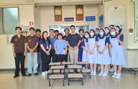 รูปภาพ : เปลี่ยนห้องเรียนเป็นงานจิตอาสา  นศ.มทร.ล้านนา ฝึกทักษะวิศวกรรมสร้างบันไดช่วยผู้ป่วย มอบ รพ.ดอยสะเก็ด