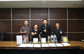 รูปภาพ : มทร.ล้านนา คว้ารางวัลนานาชาติจากเวที “The 51st International Exhibition of Inventions Geneva” พร้อมเข้าพบอธิการบดีรายงานผลสำเร็จ