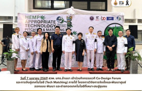 รูปภาพ : สวพ. มทร.ล้านนา หนุนงานวิจัย “Hemp App Tech Matching” ยกระดับกัญชงสู่เศรษฐกิจฐานราก
