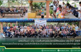 รูปภาพ : มทร.ล้านนา น่าน ร่วมสืบสานประเพณีปีใหม่เมือง ประจำปี 2569 กิจกรรมสรงน้ำพระพุทธรูป และสิ่งศักดิ์สิทธิ์ประจำมหาวิทยาลัย และกิจกรรมสระเกล้าดำหัวผู้อาวุโส