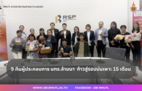 รูปภาพ : ศูนย์บ่มเพาะวิสาหกิจ เดินหน้าหนุนผู้ประกอบการรุ่นใหม่ เข้าสู่รอบ 15 เดือน อย่างต่อเนื่อง