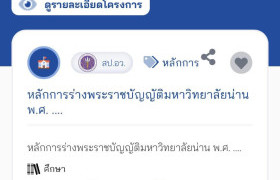 รูปภาพ : ขอเชิญร่วมแสดงความคิดเห็นต่อ หลักการร่างพระราชบัญญัติมหาวิทยาลัยน่าน พ.ศ. ....