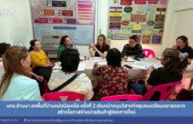 รูปภาพ : มทร.ล้านนา ลงพื้นที่บ้านแม่ขนิลเหนือ ครั้งที่ 2 เดินหน้าหนุนวิสาหกิจชุมชนเตรียมขยายตลาด สร้างโอกาสจำหน่ายสินค้าสู่ช่องทางใหม่