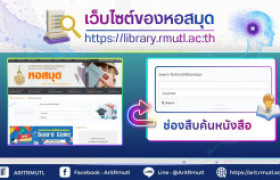 รูปภาพ : สวส.มทร.ล้านนา แนะนำบริการ : เว็บไซต์ของหอสมุด