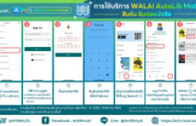 รูปภาพ : สวส.มทร.ล้านนา แนะนำการใช้บริการ :  WALAI AutoLib Mobile สำหรับสืบค้น ยืมต่อหนังสือ