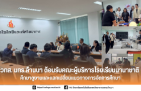 รูปภาพ : วทส. มทร.ล้านนา ต้อนรับคณะผู้บริหารโรงเรียนนานาชาติ ศึกษาดูงานและแลกเปลี่ยนแนวทางการจัดการศึกษา