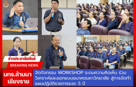 รูปภาพ : มทร.ล้านนา เชียงราย จัดกิจกรรม Workshop ระดมความคิดเห็น ร่วมวิเคราะห์และออกแบบอนาคตมหาวิทยาลัย สู่การจัดทำแผนปฏิบัติราชการระยะ 5 ปี