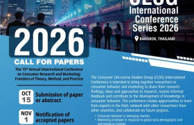 Image : 15TH ANNUAL INTERNATIONAL CONFERENCE ON CONSUMER RESEARCH AND MARKETING: FRONTIERS OF THEORY, METHOD, AND PRACTICE
