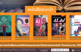 รูปภาพ : หนังสือหมวดศิลปกรรมและสถาปัตยกรรมศาสตร์ หอสมุด สวส. มทร.ล้านนา