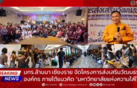 รูปภาพ : มทร.ล้านนา เชียงราย จัดโครงการส่งเสริมวัฒนธรรมองค์กร ภายใต้แนวคิด “มหาวิทยาลัยแห่งความใส่ใจ