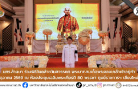 รูปภาพ : มทร.ล้านนา ร่วมพิธีวันคล้ายวันสวรรคต พระบาทสมเด็จพระจอมเกล้าเจ้าอยู่หัว