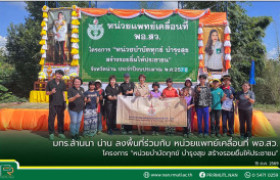รูปภาพ : มทร.ล้านนา น่าน ลงพื้นที่ร่วมกับ หน่วยแพทย์เคลื่อนที่ พอ.สว. โครงการ “หน่วยบำบัดทุกข์ บำรุงสุข สร้างรอยยิ้มให้ประชาชน”