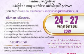 รูปภาพ : มทร.ล้านนา เชิญร่วมอบรมปฏิบัติการ “หลักสูตร 6 งานฐานทรัพยากรท้องถิ่น” รุ่นที่ 1/2570 วันที่ 24–27 พฤศจิกายนนี้